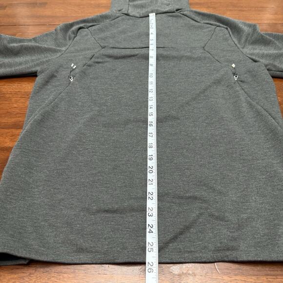 On Cloud Running Technical Hoodie Pullover 1/4 Zip Jacket Men's Medium Gray - Picture 12 of 12